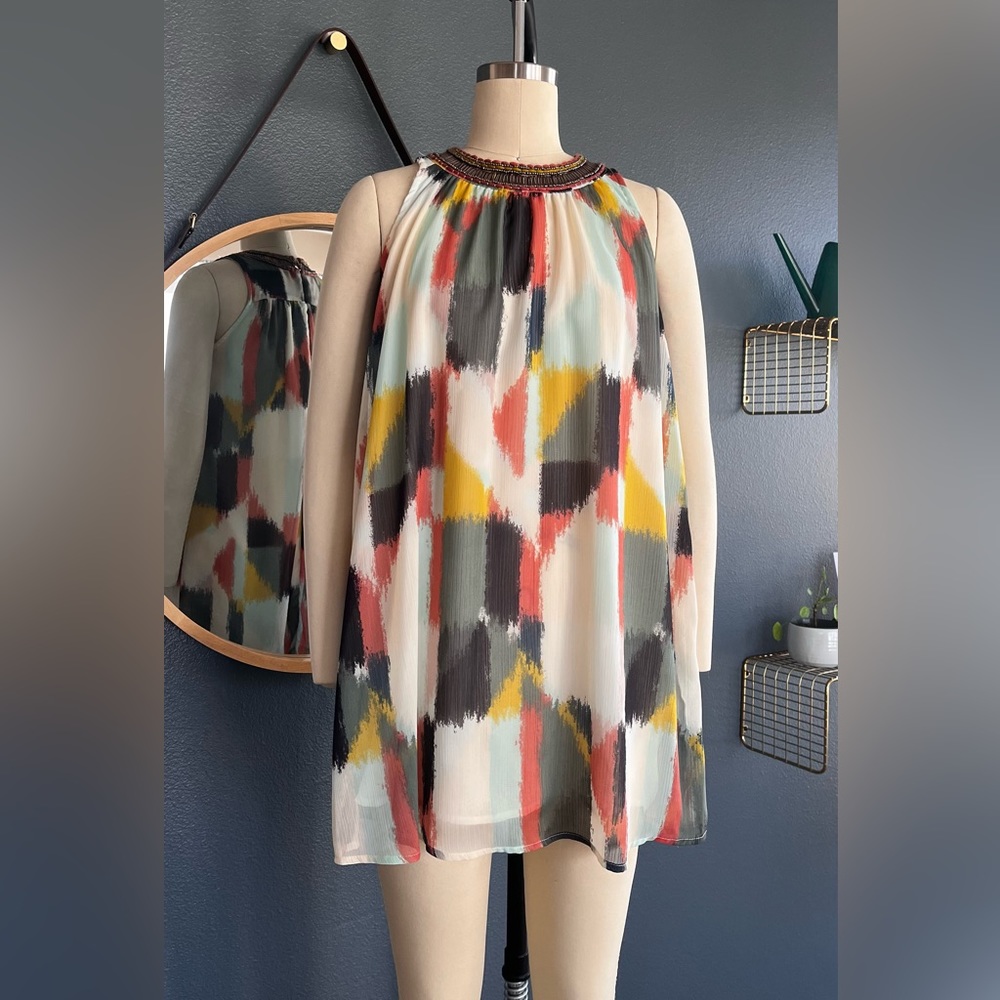 Anthropologie paint stroke dress size 00